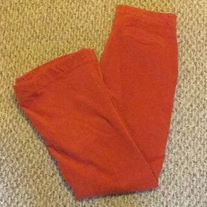 Burnt orange corduroys